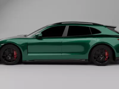 Porsche Taycan 3D model buy