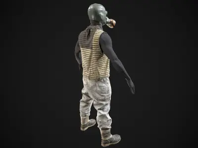 Skull armor 13 Low-poly 3D model