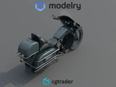 Touring Motorcycle 3D model get