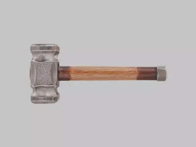 Mystic Hammer Low-poly 3D model