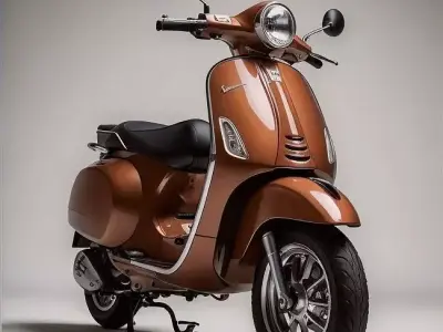 Modern Classic Vespa Scooter Low-poly 3D model