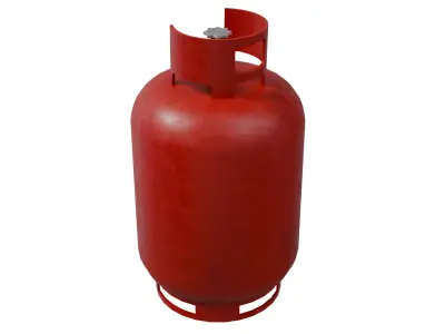 Propane Gas Bottle Low-poly 3D model