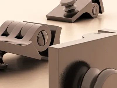 Barrel Hinge for Eyeglasses - Bisagra para Anteojos  Low-poly 3D model