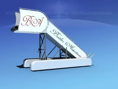 Airport Stairs Butler Aviation 3D model