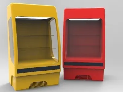 Commercial Refrigerator 3D model buy