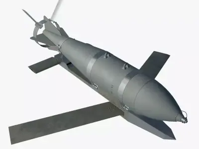 FAB500-M62 UMPK Russian Glide Bomb Game Ready PBR Model Low-poly 3D model