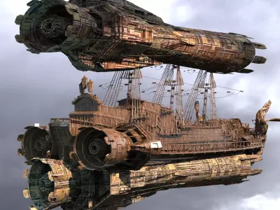 Jet Fusion Airship 5 3D model