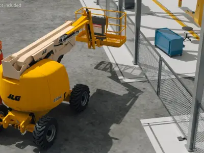  JLG Aerial Work Platform 450AJ Lift Yellow 