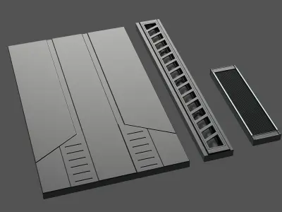 Sci-Fi-Panels-Pack 20 3D model