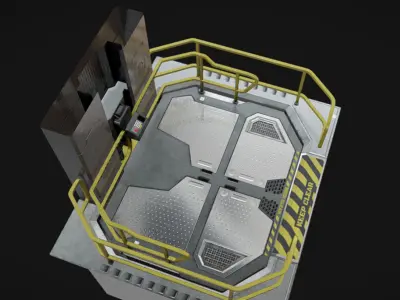 Elevator 04 Low-poly 3D model
