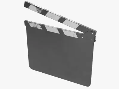 Clapperboard Textured 3D model