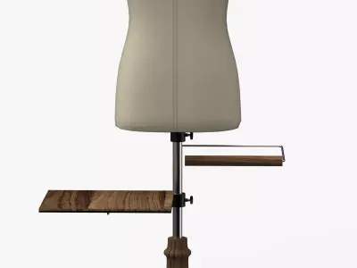 Mannequin wooden 3D model