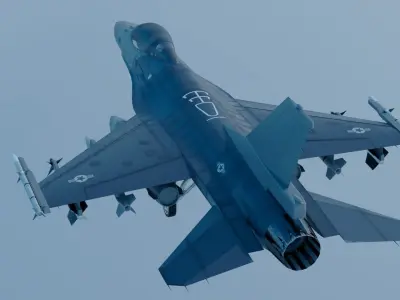F-16 Fighting Falcon 3D model 2