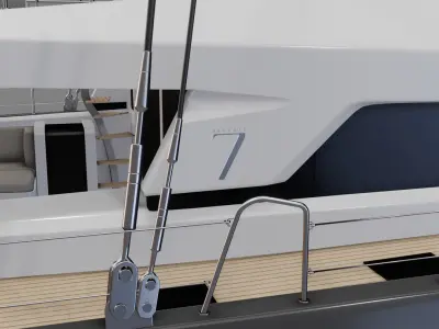 3D Catamaran Lagoon 77 SEVENTY 7 3D model