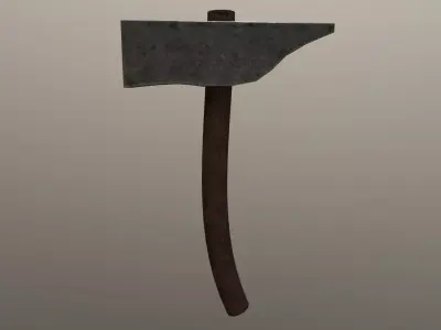 234Medieval - Hammer Game Ready Low Poly 3D Model  Low-poly 3D model