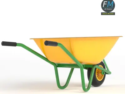 Wheelbarrow 3D model shop