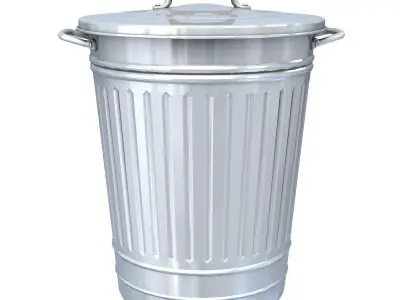 Trashcan trash can 3D model purchase