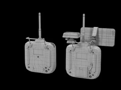 DJI Phantom Remote Control Accessories iPhone 6 3D Model Collection