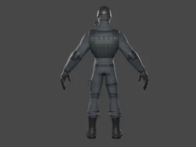 SOLDIER Low-poly 3D model Free low-poly 3D model