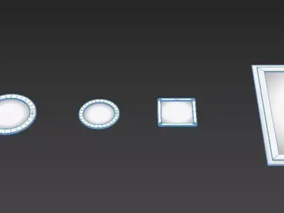 DOWNLIGTH CHINT LED LAMP PACK Low-poly 3D model