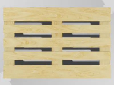 Agglomerate European Pallet Low-poly 3D model