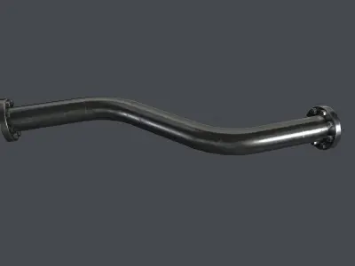 Modular Pipe Set Low-poly 3D model