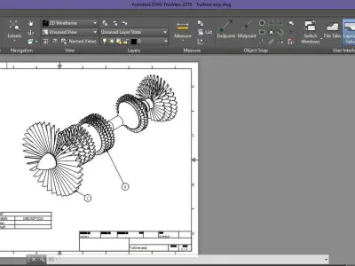 Gassturbine Model rocket launcher 3D model