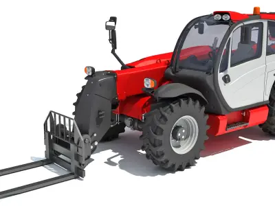 Telescopic Forklift 3D model purchase