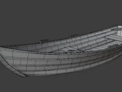 Wooden Boat 3D model from CGTrader - Polygon mesh