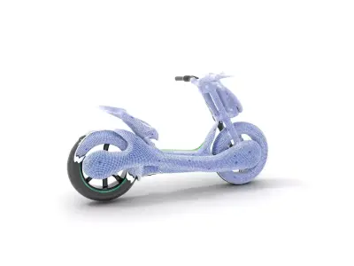 Futuristic Electric Scooter model pack Low-poly 3D model