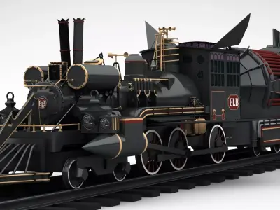 Jules Verne Time Train 3D model