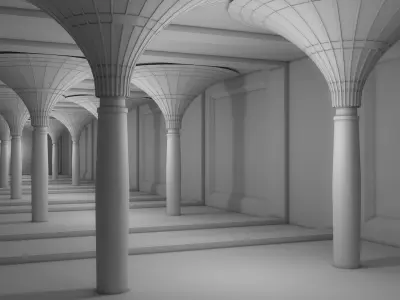 Futuristic Interior 3D model buy