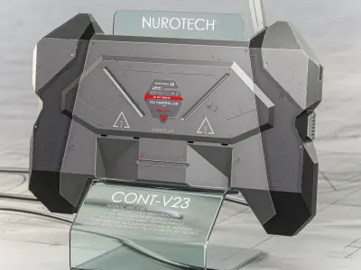Sci-fi Controller V23 PBR Low-poly 3D model