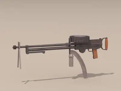 Lewis gun 3D model
