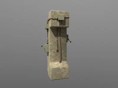 Toggle Switch PBR Constructor Low-poly 3D model
