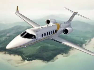 learjet private jets in philippines 3D model