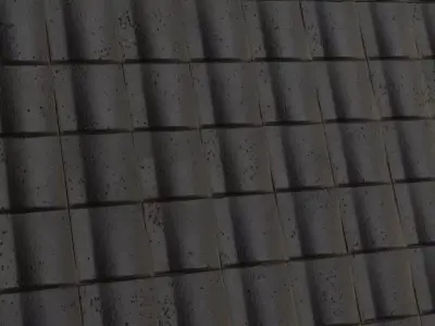 Industrial Scuffed Dark Metal Grid Tiles PBR Seamless Texture