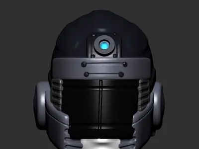 helmet high poly sculpt 3d printable  3D model 3D model
