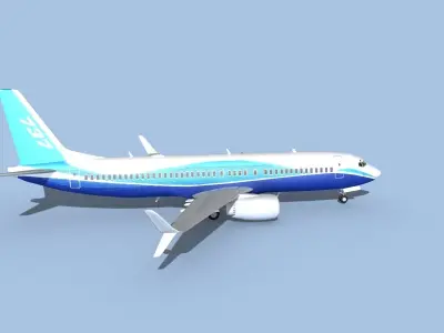 Boeing 737-800 Max Boeing Aircraft 3D model