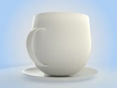 Cartoon Cup 3D model