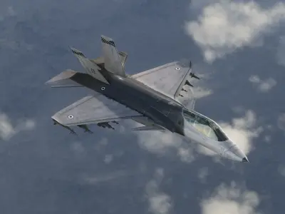 Fighter jet  Low-poly 3D model by Sirios-X