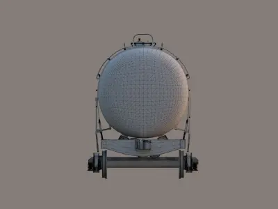 Tank wagon PBR 3D model