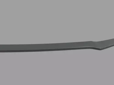 Front Lip Honda Civic Type R 2020 Low-poly 3D model