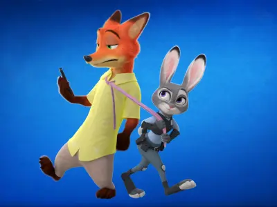 Judy and Nick 3D model
