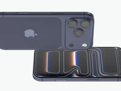 Apple iPhone 17 Pro Deep Blue 3D model
