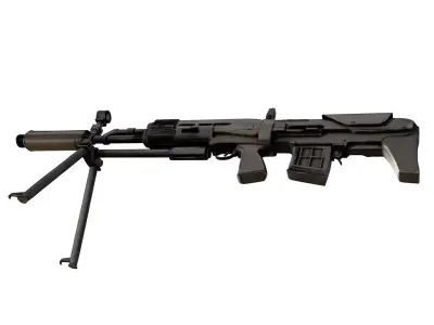 Dragunov SVU BullpUp Sniper 3D model