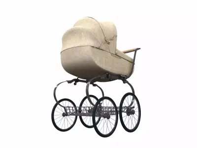 Baby stroller 02 3D model