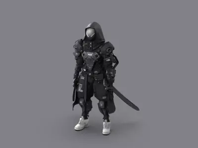 Night City Ninja 3D model
