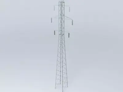 Electricity high voltage trellis  Free 3D model