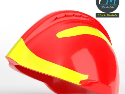 Helmet fire 3D model